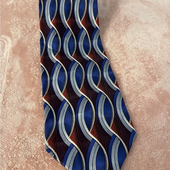 studio 2 Other - Stylish Blue and Brown Patterned Men's Tie